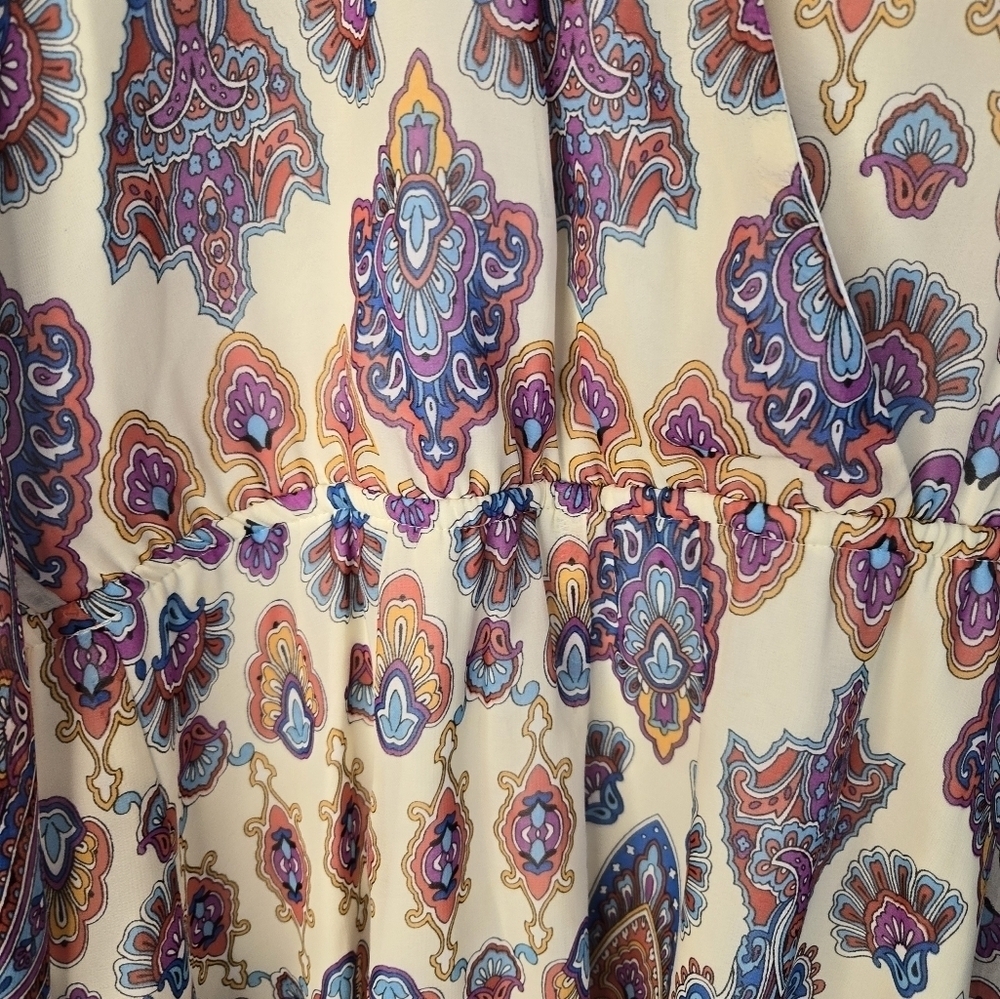 Show Me Your Mumu Rocky floral Jasmine's Jewels long sleeve romper Small - Picture 2 of 4